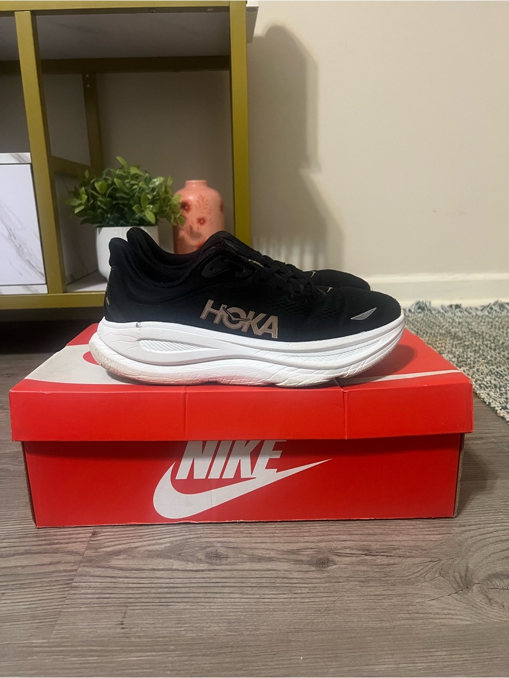 HOKA One One HOKA Bondi 9 Women's Black Rose Gold 1162012-BRGL - Picture 3 of 8